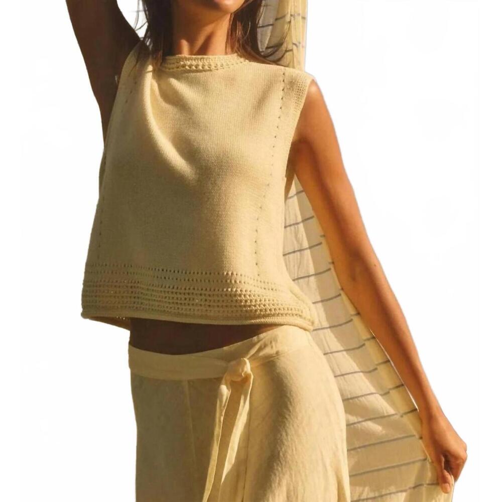 NEW VELVET BY GRAHAM & SPENCER vanny top in butter - Picture 6 of 6